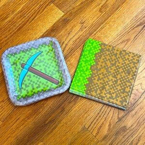 Minecraft party supplies.